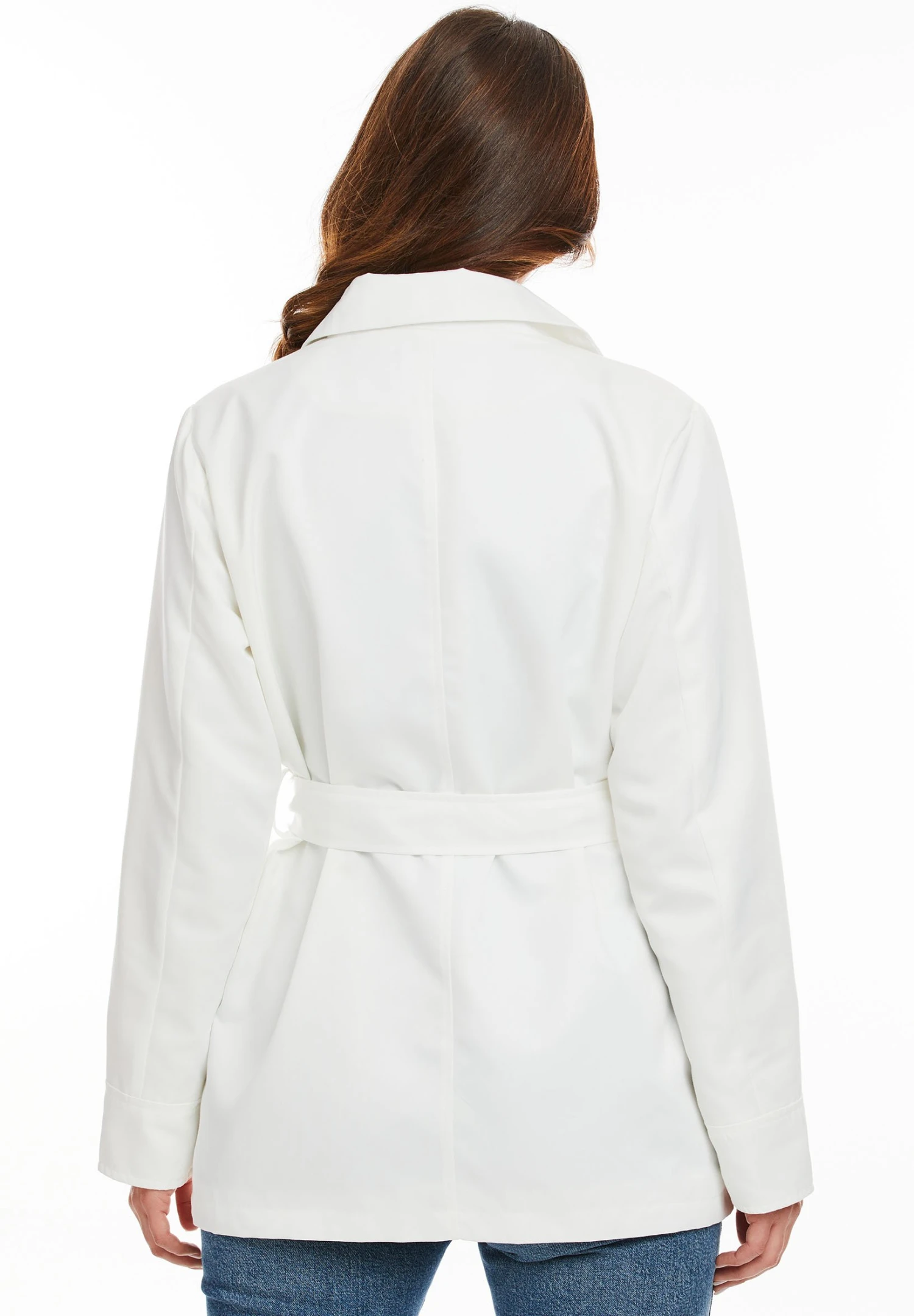 Threadbare Halflange Jas - White 6 Threadbare Halflange Jas - White - Afbeelding 4