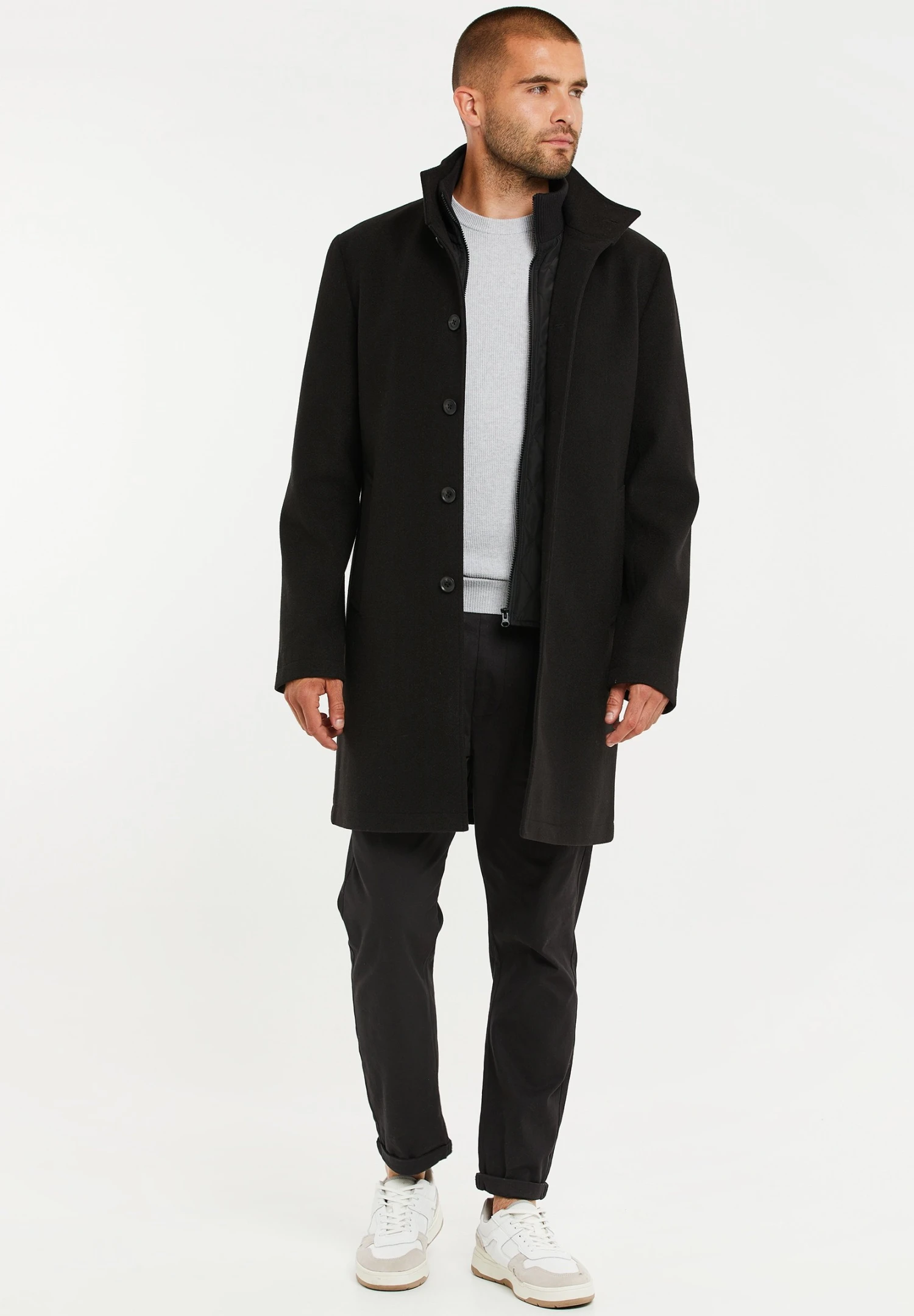 Threadbare Mantel - Black 4 Threadbare Mantel - Black - Afbeelding 2