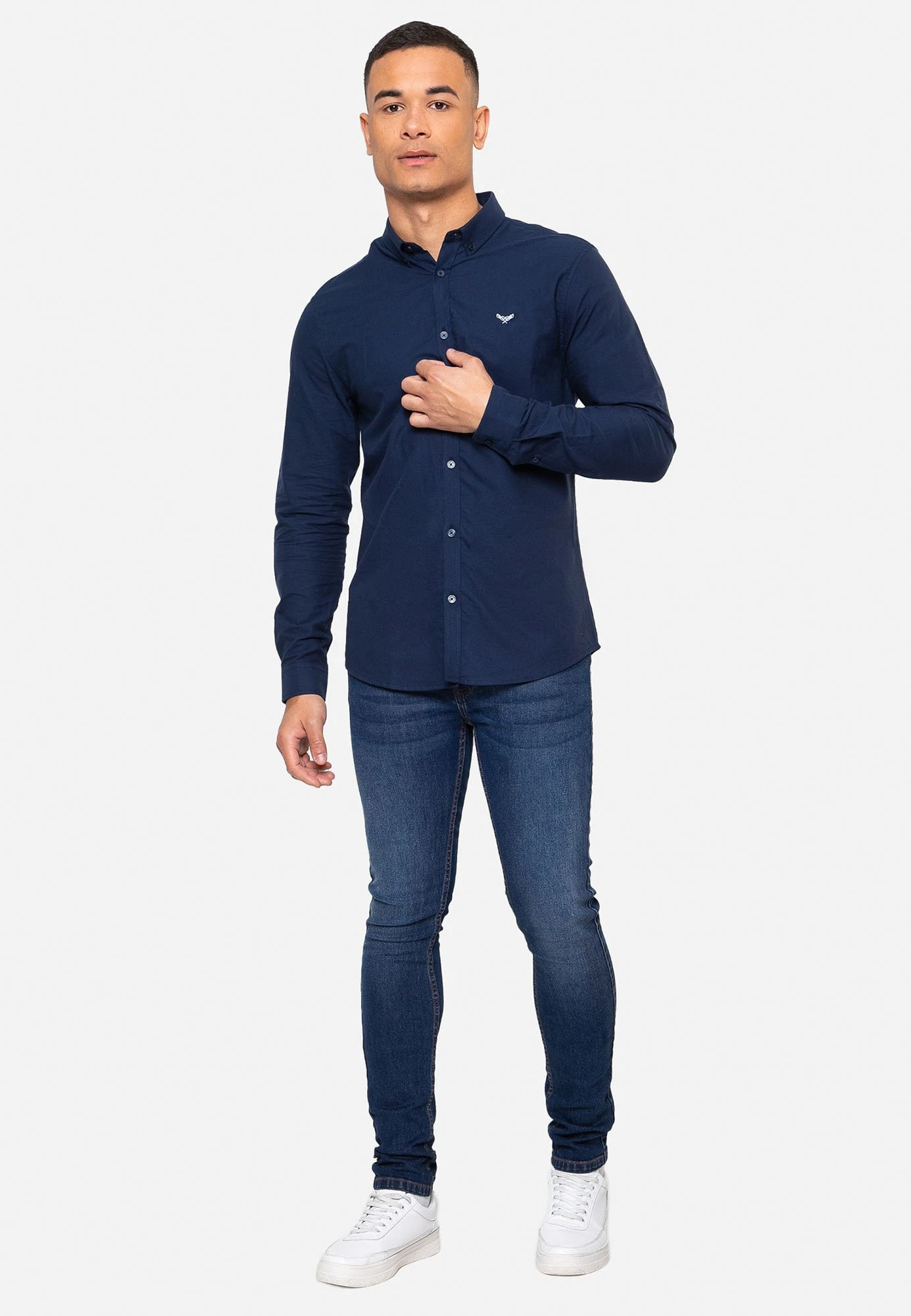 Threadbare Oxford Beacon - Overhemd - Dunkelblau 4 Threadbare Oxford Beacon - Overhemd - Dunkelblau - Afbeelding 2