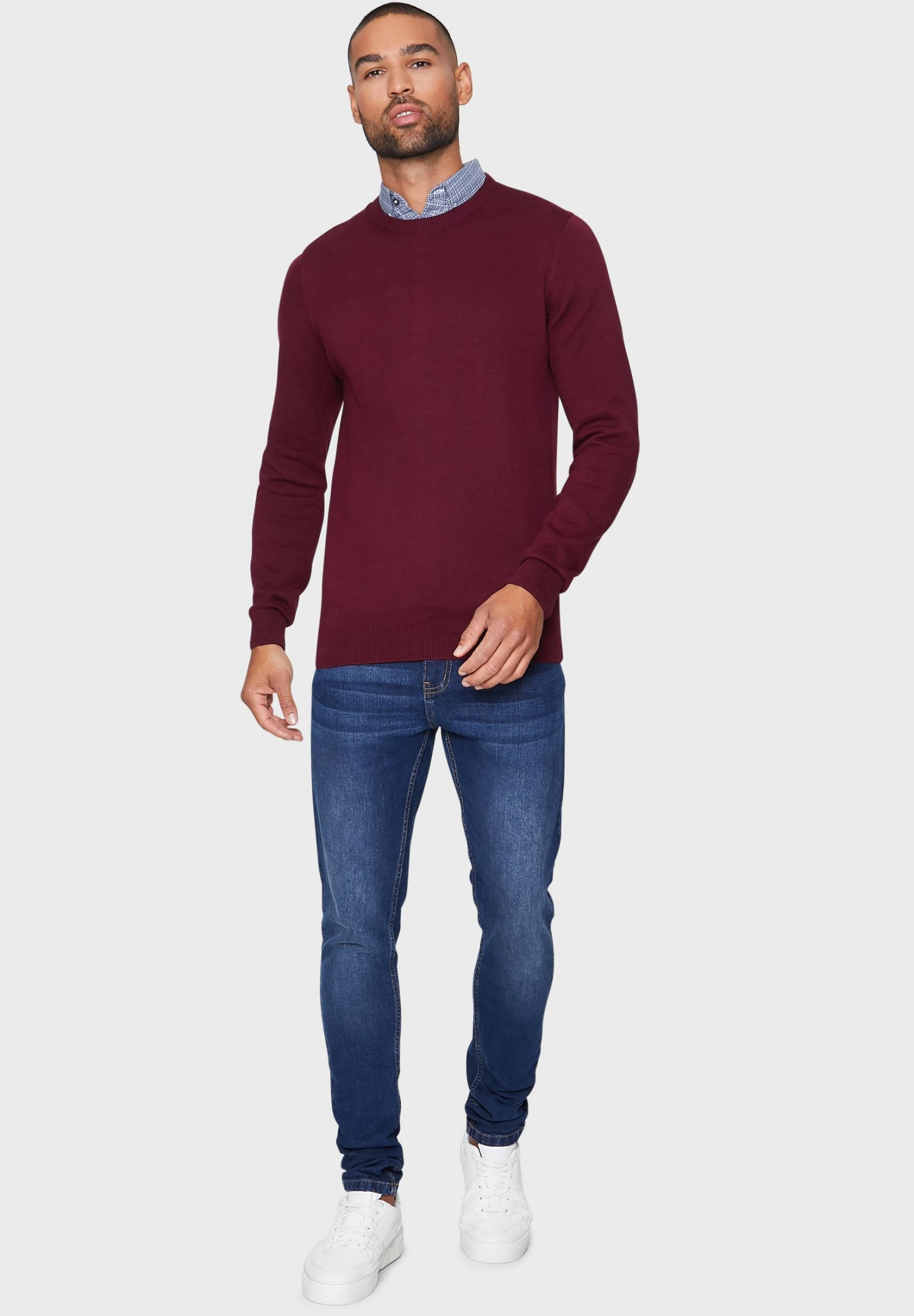 Threadbare Gibbs - Trui - Burgundy 4 Threadbare Gibbs - Trui - Burgundy - Afbeelding 2