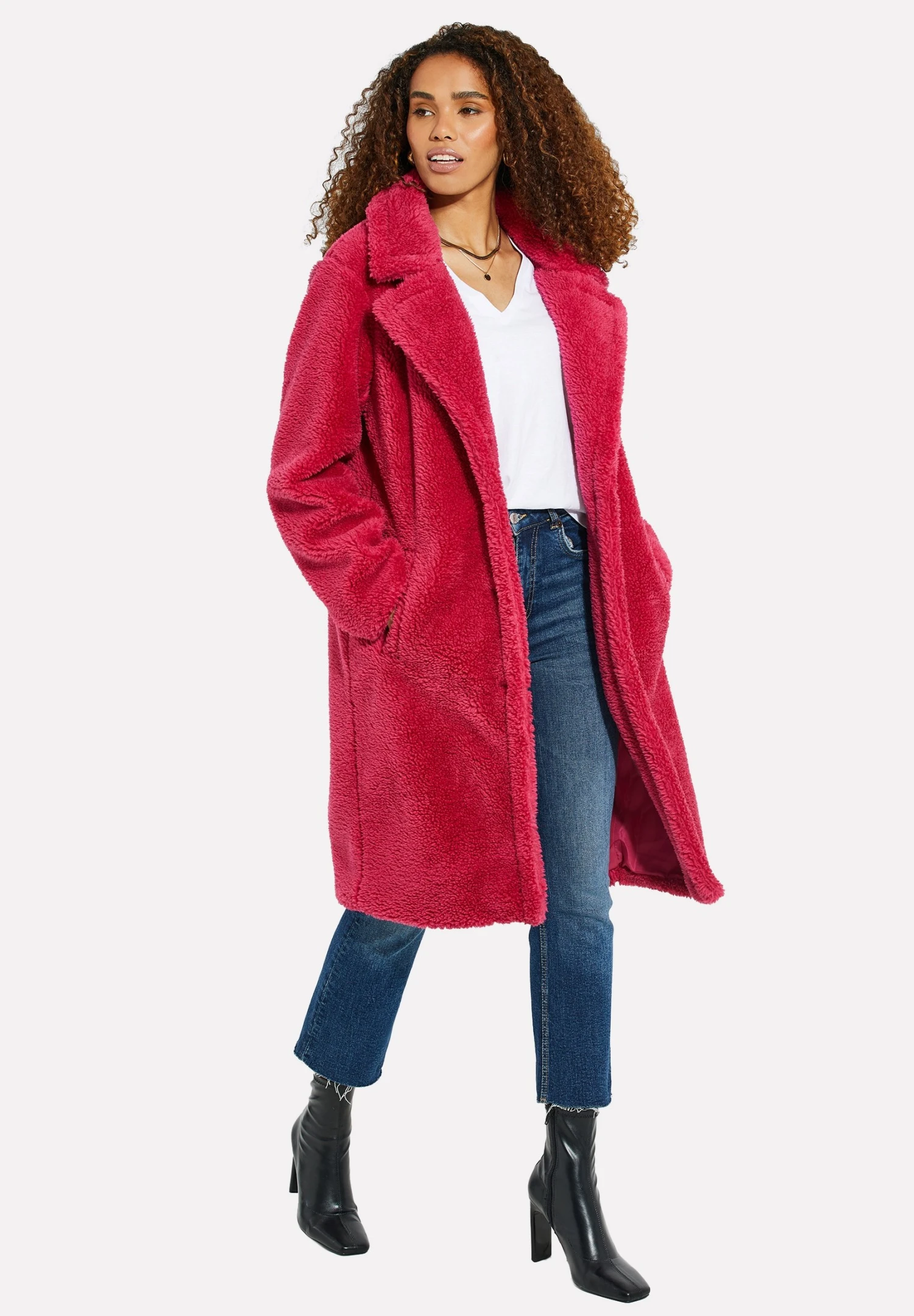 Threadbare Bear - Winterjas - Pink 4 Threadbare Bear - Winterjas - Pink - Afbeelding 2