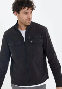 Threadbare Shacket Rye - Spijkerjas - Black -eleanor & daniel f119908e1d1c4eb5818a26a902e0dd31