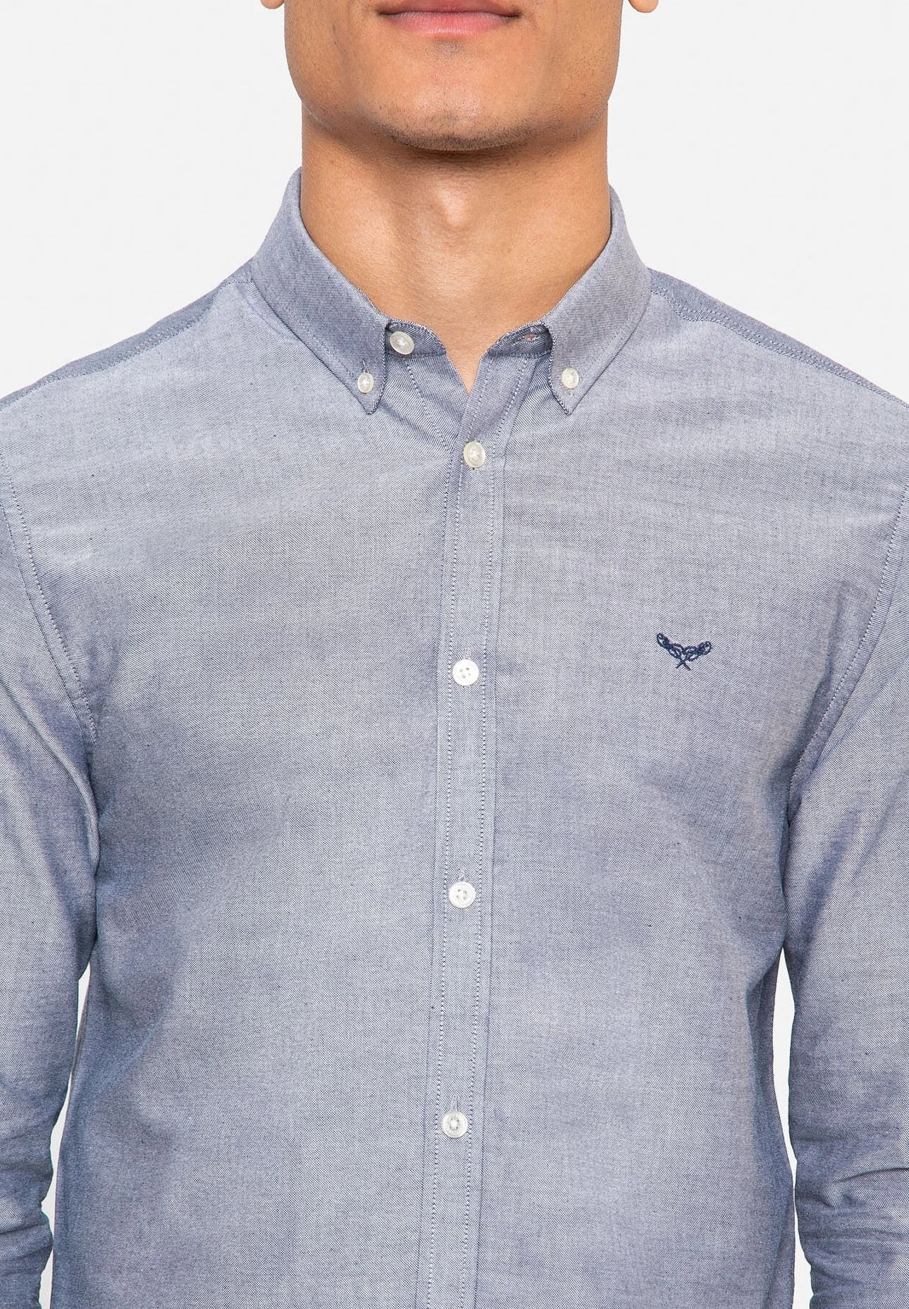 Threadbare Oxford Beacon - Overhemd - Denim 6 Threadbare Oxford Beacon - Overhemd - Denim - Afbeelding 4