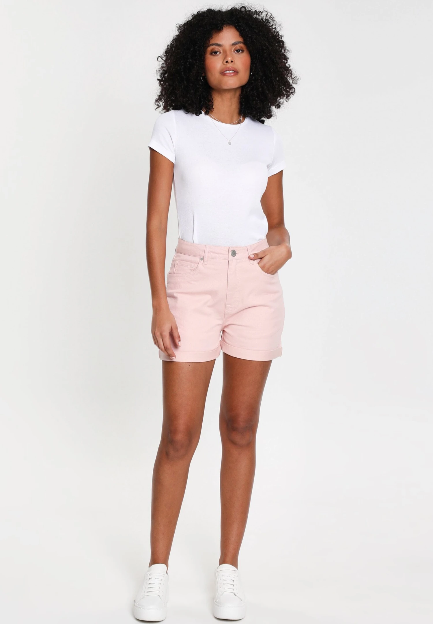Threadbare Calais Classic - Jeansshort - Pink 4 Threadbare Calais Classic - Jeansshort - Pink - Afbeelding 2