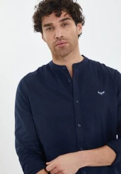 Threadbare Ushuaia - Overhemd - Navy -eleanor & daniel f4856371238e40ec8536fec2ea021707