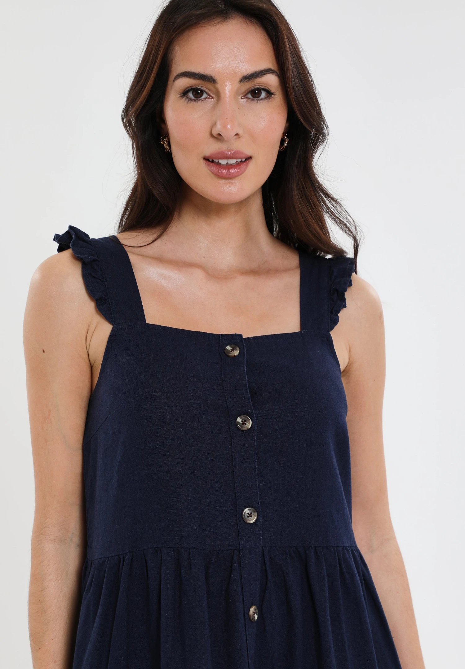 Threadbare Oak Flutter - Blousejurk - Navy 6 Threadbare Oak Flutter - Blousejurk - Navy - Afbeelding 4