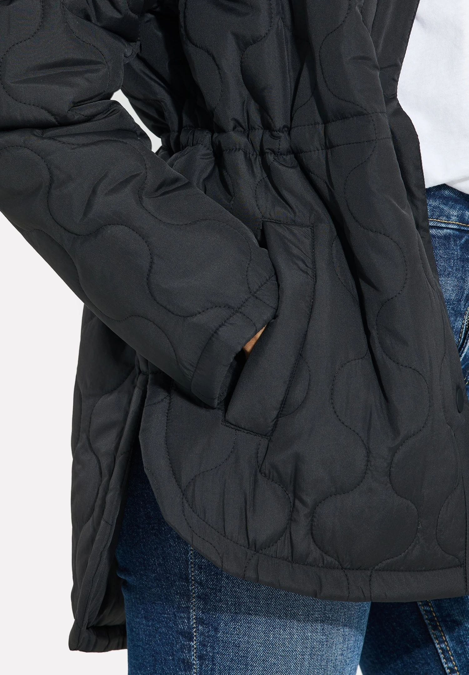 Threadbare Thb- Halflange Jas - Black 7 Threadbare Thb- Halflange Jas - Black - Afbeelding 5