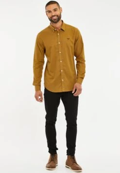 Threadbare Oxford Beacon - Overhemd - Camel -eleanor & daniel fe3f913bac98445c803e61f7e548199a