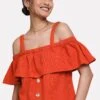 Threadbare Thb Aspen Bardot - Blouse - Orange -eleanor & daniel fedb3ce4924f468b84f89effdb19a811