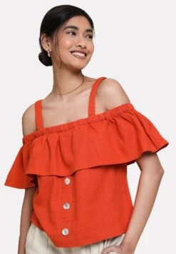 Threadbare Thb Aspen Bardot - Blouse - Orange