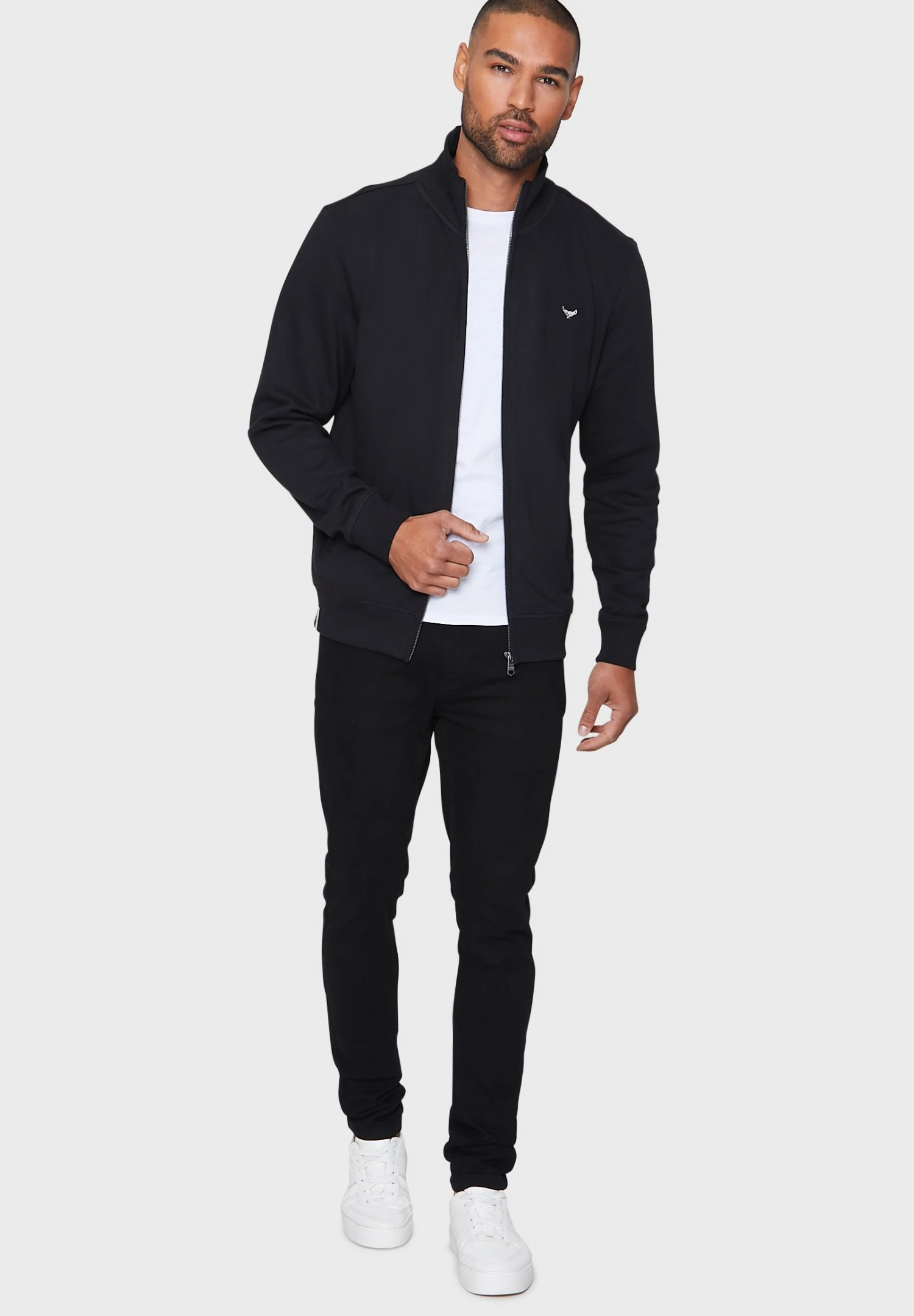 Threadbare Jacke Whylie - Sweater Met Rits - Black 4 Threadbare Jacke Whylie - Sweater Met Rits - Black - Afbeelding 2